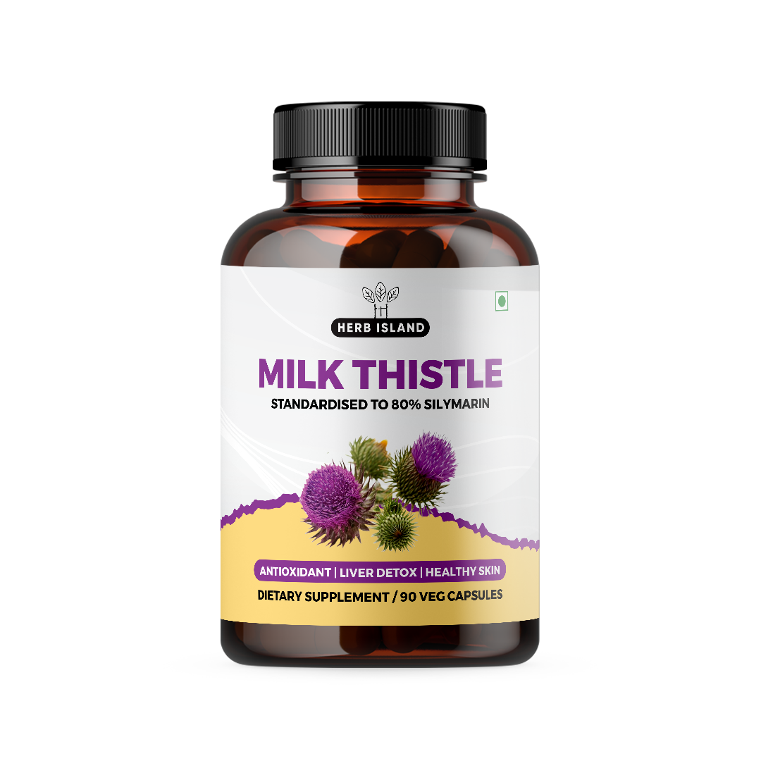 Herb Island Milk Thistle Liver Detox Supplement Tablets