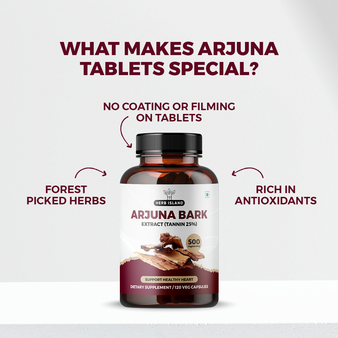 Herb Island Arjuna Bark Arjuna Chhaal Whole